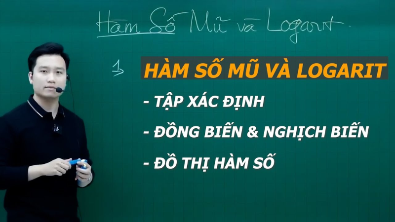 công thức hàm số mũ logarit